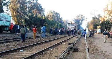 مصرع شخص صدمه قطار أثناء عبوره مزلقان بمنطفة منقباد فى أسيوط