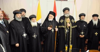 البابا تواضروس يرأس وفدا كنسيا لتهنئة الكاثوليك بالعيد فى مقر البطريركية