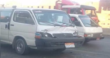 إصابة رقيب شرطة و4 آخرين فى حادث تصادم بين 4 سيارات بصحراوى الإسكندرية