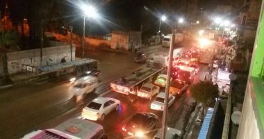 بالصور.. استمرار هطول الأمطار وشلل مرورى غرب الإسكندرية  