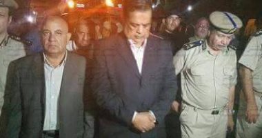  بالصور.. قيادات الداخلية ومدير أمن كفر الشيخ يصلون بلطيم بعد مقتل شاب وإصابة آخر