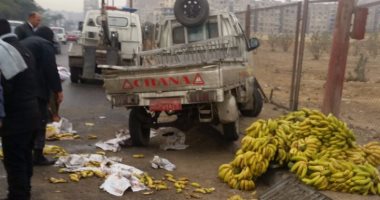 بالصور..مصرع شخص وإصابة 9 آخرين فى حادث تصادم 4 سيارات بـ"إسماعيلية الصحراوى"