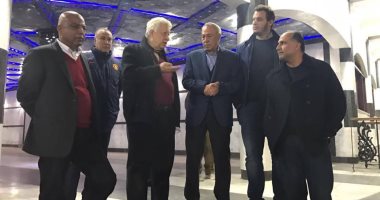 بالصور.. مرتضى منصور يستقبل رئيس الإسماعيلى وأعضاء مجلسه بمقر الزمالك