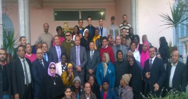 وفد من 23 دولة إفريقية يزور قرية المجد النموذجية بالبحيرة
