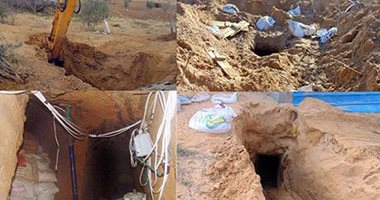 الجيش الثانى يدمر نفقا غرب خط الحدود الدولية برفح طوله 1700 متر