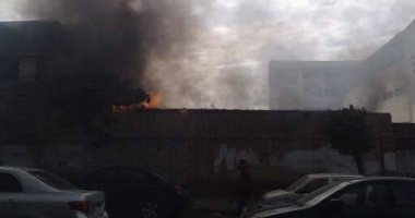 قارئ يشارك بصور لحريق بمدرسة جمال عبد الناصر بمصر الجديدة