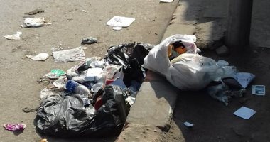 بالصور.. تراكم القمامة بشارع المحافظة بالشرقية