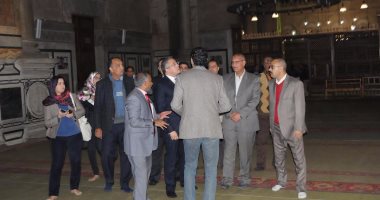بالصور.. وزير الآثار يشدد على سرعة جرد وحصر مقتنيات مسجد الرفاعى