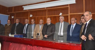 جامعة السادات تقيم حفل لتكريم العاملين المتقاعدين