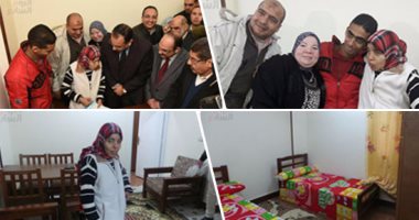 بالفيديو والصور.. وعد فأوفى.. وزير الإسكان ومحافظ الإسكندرية يسلمان فتاة عربة البضائع شقتها بتوجيهات من السيسى.. منى السيد: شكرا يا ريس حققت حلمى.. والمحافظ: ستحصل على سيارة بعد تعلم القيادة