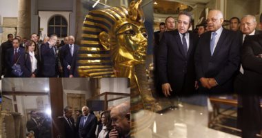 البرلمان فى رسالة مسائية إلى العالم من المتحف المصرى:"مصر آمنة جدا".. على عبدالعال يترأس وفدا برفقة وزيرى السياحة والآثار.. ويؤكد: مستعدون لاستقبال السياح فى أى وقت.. وأسامة هيكل: نحتاج مزيدا من التسويق