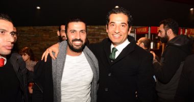 عمرو سعد وريهام حجاج يصلان العرض الخاص لفيلم "مولانا"
