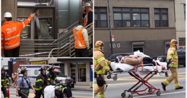 103 مصابين فى حادث قطار بروكلين الأمريكية