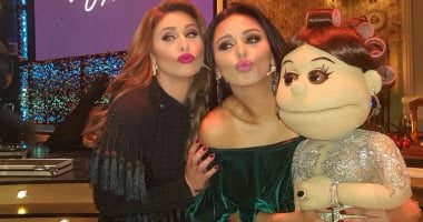 بالصور.. "أبلة فاهيتا" تستضيف الشقيقتين مى سليم وميس حمدان