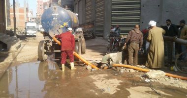 إصلاح وتشغيل ماكينة الرفع بمنطقة الهبوط فى كفر الشيخ