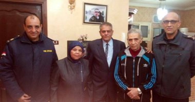 مساعد وزير الداخلية يزور والدى الشهيد ضياء فتوح فى ذكراه الثانية