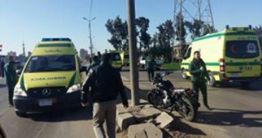 إصابة 4 أشخاص فى حادث تصادم على الطريق الدولى الساحلى بكفر الشيخ