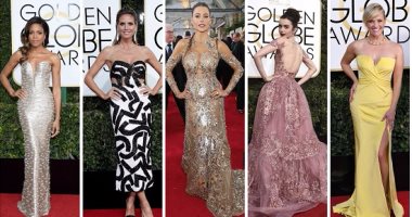 بالفيديو والصور.. تعرف على دور الأزياء الصانعة لإطلالات النجمات على السجادة الحمراء بحفل Golden Globes.. كولينز وصوفيا فيرجارا ببصمة زهير مراد.. جيسيكا بفستان من إيلى صعب.. وستون اختارت Valentino