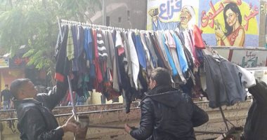 رفع إشغالات ممشى الكورنيش وإزالة العبارات المسيئة بكوبرى 15 مايو