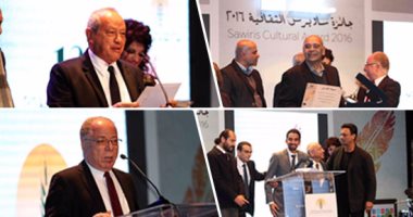 إبراهيم فرغلى وأحمد الخميسى يحصدان جائزة ساويرس لكبار الأدباء.. هيثم دبور وعلاء فرغلى ومحمد ربيع عن فرع شباب الأدباء..حلمى النمنم: النتائج تتمتع بالشفافية.. وغادة والى: قيمتها لا تقل عن محاربة الإرهاب