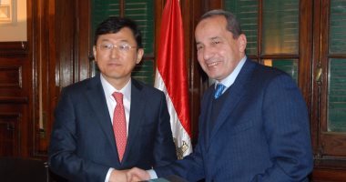 وزير الزراعة يبحث مع وفد كوريا التعاون بين  مشروعات تنموية بين البلدين
