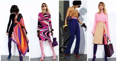 أزياء "Emilio Pucci" تدعو للتفاؤل.. والعارضات يرتدين أحذية "فردة وفردة"