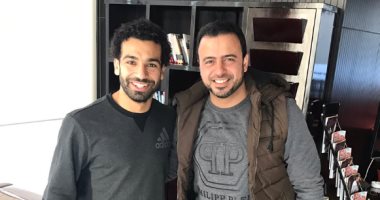 محمد صلاح لمصطفى حسنى: "دائما بكون سعيد بمقابلة صديقى العزيز"