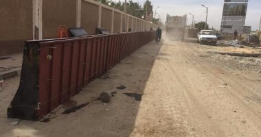 اعتماد 800 ألف جنيه لعمل حواجز خرسانية على طريق شلبى ـ المطار بالمنيا