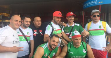 شاهد.. جماهير الجزائر تخطف الأضواء فى الجابون