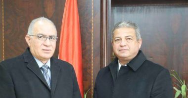 وزير الرياضة يستقبل رئيس النادى الأوليمبى 