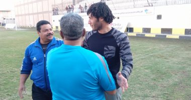 بالصور.. محمد الننى يؤازر بلدية المحلة فى دورى القسم الثانى 