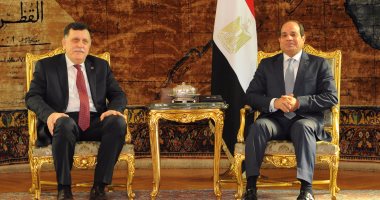 السيسي يستقبل رئيس المجلس الرئاسى لحكومة الوفاق الوطنى بليبيا