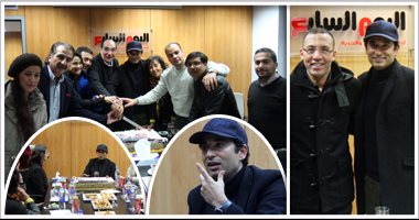بالصور.. عمرو سعد فى ندوة "اليوم  السابع": رفضت معايير النجاح التجارى من أجل "مولانا" وراهنت على الجمهور وهدفى كان إظهار الإنسانية بداخلنا..ومجدى أحمد على: انتصرنا لوجهة نظرنا فى شخصية الداعية الحقيقى