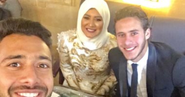 أول صورة لعقد قران رمضان صبحى على حبيبة إكرامى