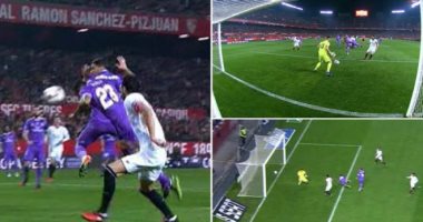 بالفيديو.. ريال مدريد يتأخر بهدف عكسى أمام إشبيلية فى الشوط الأول