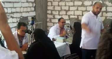 انطلاق قافلة طبية لمنطقة الواحات الخارجة للكشف المجانى عن أمراض العيون