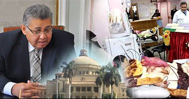 بالصور.. تفاصيل مشروع "أطفال مصر أمانة".. ربط المستشفيات إلكترونيا للقضاء على الانتظار.. "الأعلى للجامعات": التشغيل خلال 3 أشهر.. "عبد الغفار": مستشفى تخصصى بـ6 جامعات.. محلب والشيحى يفتتحان المشروع اليوم