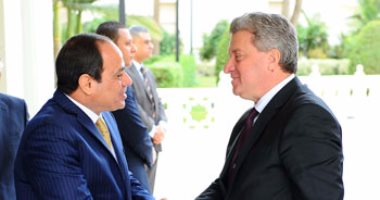 الرئيس المقدونى يغادر القاهرة بعد مشاركته فى مؤتمر الأمن الديمقراطى