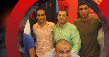 سيد عبد الحفيظ وأحمد أيوب ووليد سليمان فى افتتاح أهلي ستورز بـ"حلوان"