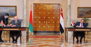 بالفيديو والصور..السيسى ورئيس بيلاروسيا يوقعان اتفاقيات تعاون بين البلدين