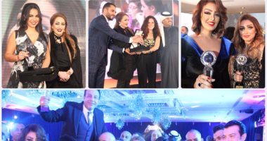 تكريم نجوم الفن فى حفل دعم السياحة المصرية بالكويت