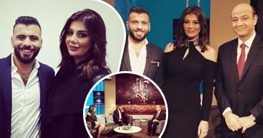 عماد متعب ويارا نعوم فى حوار المفاجآت مع "عمرو أديب"..يارا مبتعرفش تطبخ وآخرها تسخن أكل.. وترد: متعب بياكل وينام كتير.. وتعترف: مبنتميش لنادٍ ودخلت الأهلى مرتين.. والهداف: عملت العضوية السنة اللى فاتت