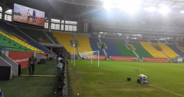 بالصور.. ملعب بورت جينتل يستعد لاستقبال مباراة مصر ومالى غدا