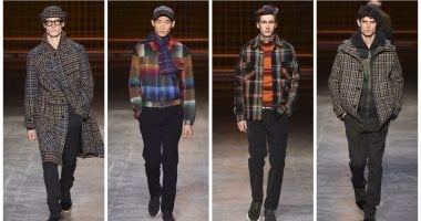بالصور..جرعة مكثفة من الأزياء "الكاروهات" للرجال بتوقيع "Missoni"  