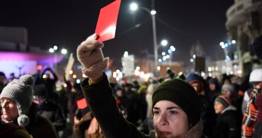 بالصور.. مظاهرات فى رومانيا ضد خطط حكومية تعيق الحرب على الفساد