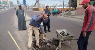 حى وسط الاسكندرية يبدأ فى انشاء شنايش بمطلع كوبرى محرم بك 