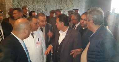 وزير الصحة ومحافظ المنيا يتفقدا أعمال تطوير مستشفى ملوى العام