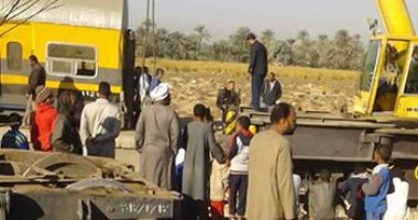 إصابة شخصين فى تصادم قطارى ركاب بمحطة الإسماعيلية وتوقف حركة القطارات