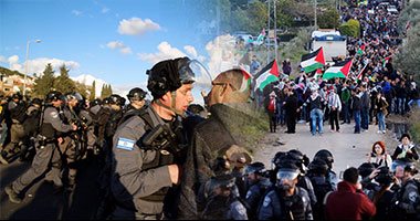 إصابة 24 فلسطينيا فى مواجهات مع الجيش الإسرائيلى ببلدة أبو ديس 