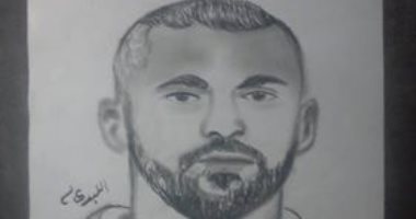 قارئ يشارك ببورتريه لعبد الله السعيد احتفالا بهدفه فى شباك أوغندا